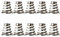 Yjcnelcr 10 Stück Radfeder Schnellspanner Feder Fahrräder Radspieß Federrad Schnellspanner Feder Radfeder Edelstahl Schnellspanner Feder Spieß Nabe