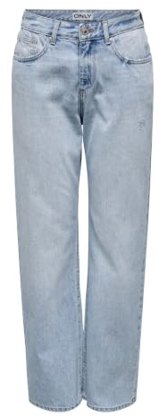 ONLY Female Straight-Fit Jeans ONLELLA Mittlere Taille Gerade geschnitten Jeans
