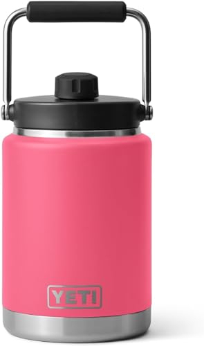 YETI Rambler Jug, Vacuum Insulated Stainless Steel Jug with Leakproof Magcap, Tropical Pink, 0.5 G (1.9 L)