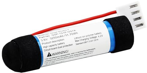 CHUNCAIL Geeignet für Harman Karton Onyx Studio7 Musik Satellite 7th Generation Portable Batterie GSP-1S1P-0S7A (3.6V 3250mAh 11.7Wh Li Ion)
