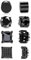 APMGONT Magnetische Ohrstecker, 4 Paare 6mm Edelstahl Non-Piercing Clip on Ohrringe Nicht Piercing CZ Hypoallergen Magnetische Ohrringe für Männer Frauen (B)