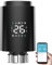 Smart Radiator Thermostat,Intelligent Radiator Valve with LED Display,WiFi Add-On Smart Radiator Valve,Supporting Mobile App Control Radiator Controller,Energy-saving＆Efficient for Home(Black)