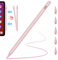 BQSS Penna per iPad (2018-2024), Con Rigetto del Palmo & Sensibile all'inclinazione, Pennino Capacitivo per iPad Pro 12.9''/11''/13''M4, Air 5/4/3/11''M2, Mini 6/5, 10/9/8/7/6(Rose Gold)