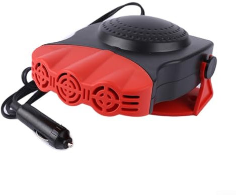 Auto-Heizung, Glas, Schnee-Auftauen und Entfeuchten, 3-Loch-Heizlüfter (rot)