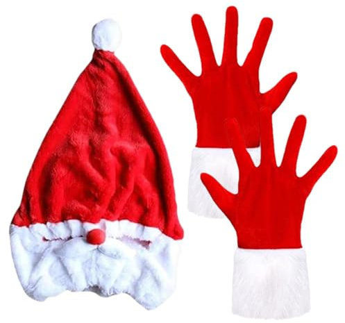 Weihnachtsmann-Motorradhelm-Überzug – Weihnachtsmann-Mütze Für Motorradhelm | Lustiger Plüsch-Motorrad-Weihnachtsmann-Helm Mit Weihnachtshandschuhen – Hutdekoration, Weihnachtsetui