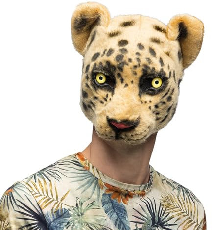 Boland - Masque animalier en peluche pour adultes, demi-masque réaliste pour le carnaval, une fête à thème ou un événement cosplay animalier