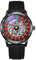CARLIEN Herren-Armbanduhr, automatisch, mechanisch, Skelett, hohl, wasserdicht, leuchtend, Edelstahlband, selbstaufziehend, Roulette-Rad, Business-Casual-Armbanduhr, Schwarzes Silikon, Modisch