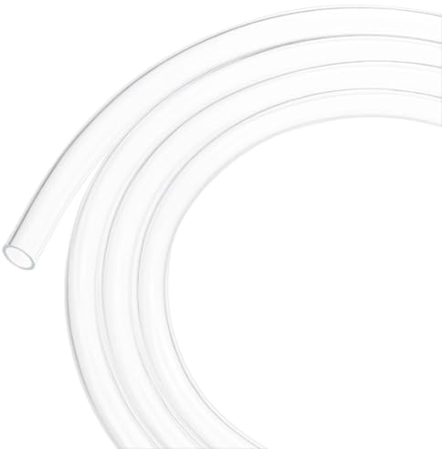 M METERXITY Klarsichtschlauch, 0,47 Zoll (12 mm) ID 0,59 Zoll (15 mm) OD, 10 Fuß (3,0 m) Länge PVC-Schlauch Niederdruck Flexibler Vinylschlauch für Garten/Wasserschlauch Luftleitung Aquarium