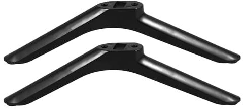 Alipis Universal TV Stand Tabletop, PP Pedestal Stand Mount Legs TV Stand Base TV Legs for 32 inch Plasma LCD LED Flat Screen TVs (Black)
