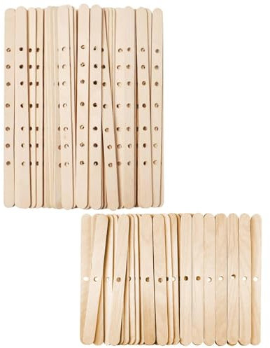100 Piezas De Palitos De Madera, Soporte De Mecha De Vela De Madera, Accesorios De Velas De Bricolaje, Herramientas De Fijación De Mechas De Velas.