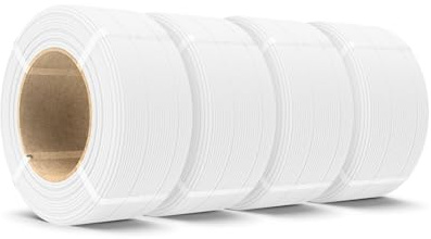 SUNLU 500G Rapid PETG Filament Refill 1.75mm, 3D Drucker Filament PETG Weiß Matt, No-Spule PETG Refill for Reusable Spulen Compatible with Bambu Lab Filament Drucker, 4 Rollen 500G/Rolle, 2KG Total