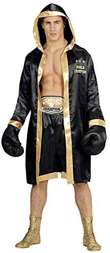 W WIDMANN MILANO Party Fashion - Kostüm Boxer World Champion, Boxermantel mit Kapuze, Sportler, Kickboxer