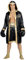 W WIDMANN MILANO Party Fashion - Kostüm Boxer World Champion, Boxermantel mit Kapuze, Sportler, Kickboxer