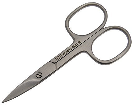 Nail scissors for left-handers 9 cm, curved