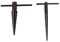 2 pc-Konische Reibahle Set De Entgraten Werkzeug 3-22 mm T-Griff Typ AU 621