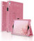 FSCOVER Coque pour iPad Air 2/Air 1,iPad 6eme/5eme génération (9,7 Pouces 2018/2017),Housse Étui de Protection Ultra-Mince Brillante Cuir PU avec Fonction Veille/Réveil Automatique, Rose