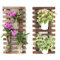 ShopLaLa Fioriera da parete – Fioriera sospesa per piante da interno, supporto per piante grasse, supporto verticale per giardino, grande decorazione da parete per soggiorno, decorazione per la stanza