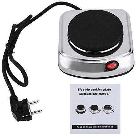 500W Mini-Herd, kleine Herdplatte für Kaffee Tee, Campingkocher, Kochplatte für Küche, Büro oder Camping, EU Plug 220-240V