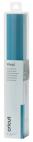 Cricut Permanent Vinyl | Teal | 1.2 m (4 ft) | Self Adhesive Vinyl Roll | for use with All Cricut Cutting Machines