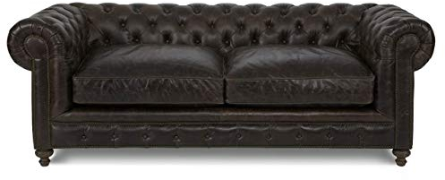 jvmoebel Chesterfield Sofa Couch Polster Stoff Leder Couchen Antik Stil Garnitur 3 Sitzer