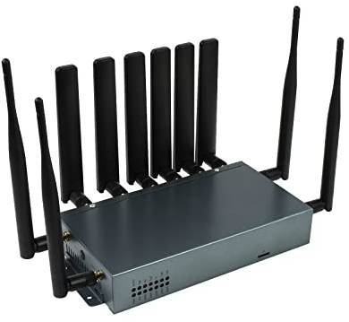 Waveshare SIM8200EA-M2 Industrial 5G Router Wireless CPE Snapdragon X55 Onboard Gigabit Ethernet and WiFi 5G/4G/3G Support Applicable for Regions with 5G Sub-6G Signal Coverage