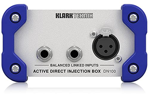 Caja DI activa Klark Teknik DN100 V2 con rango dinámico extendido