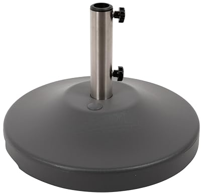 US Weight 80 Pound Free Standing Weighted Umbrella Base, Grey
