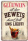 Blechschild Glühwein - heißer Wein - Metallschild mit witzigen Spruch für Weinkenner - Geschenkidee Weihnachtszeit Christkindl - Deko für Küche, Weinkeller, Weinbar, Weinlaube, Glühweinstand - 20x30cm