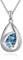 TANGPOET Asche Halskette 925 Sterling Silber Kristall Urnenketten für Asche Gedenk Feuerbestattung Schmuck für Asche Andenken Anhänger für Mama Papa Frauen Männer Haustier mit Trichterfüller Kit