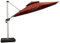 PURPLE LEAF Sonnenschirm Balkon Ampelschirm 400 cm Durchmesser, Marktschirm Groß 360°Rotation, Gartenschirm mit Kurbel, Balkonschirm XXL, Sonnenschutz UV50+, Bordeaux