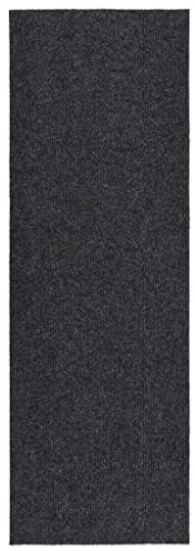 vidaXL Schmutzfangläufer Gel-Rückseite Sauberlaufmatte Schmutzfangmatte Fußmatte Teppich Läufer Schmutzmatte Teppichläufer 100x300cm Anthrazit