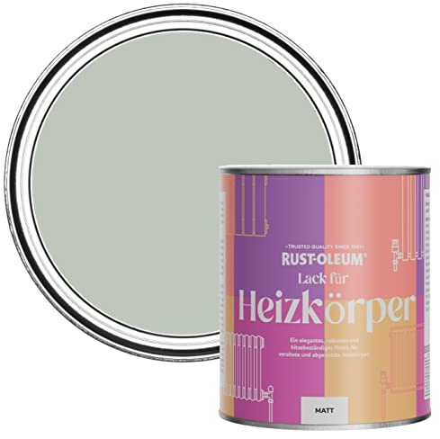Rust-Oleum Green Radiator Paint in Matt Finish - Chalk Green 750ml