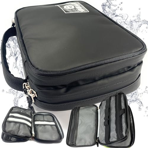 Enthusiast Gear Wasserdichte Elektronik-Organizer, Reiseetui, Schwarz