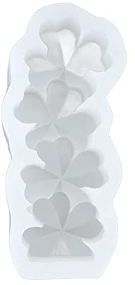 Kerzen Selber Machen Set, Kerzenform Silikon Kerzenformen Heimdekoration Silikon-Kerzenformen für Süßigkeiten, Gelee, Schokolade (Vierblättriges Kleeblatt)