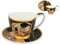CARMANI - Teetasse und Untertasse aus Keramik mit Gustav Klimt, The Kiss 350 ml