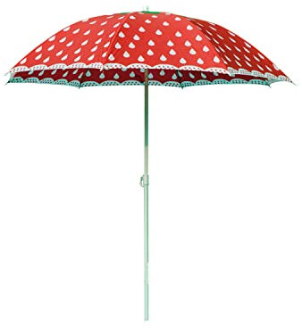 FRANKYSTAR Fruit - Parasol de plage de 180 cm - Fraise, grand