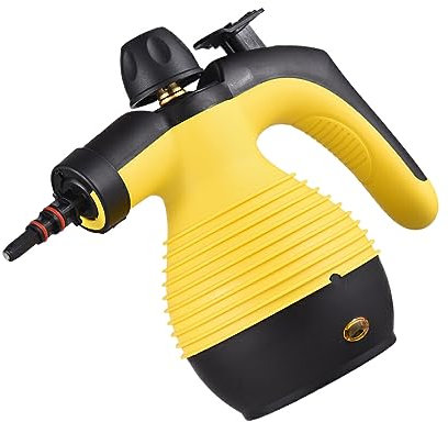BOKIOESDE Nettoyeur Vapeur Facile à Polyvalent - Nettoyeur Vapeur Portable Multifonctionnel ABS Puissant Et Portable, Jaune Noir, Prise UE