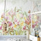 Frische Tapete Wohnzimmer Cluster Modern Aquarell Blumen Innenhintergrund Tapete Schlafzimmer Dekoration Tapeten Wohnkultur Fototapete 3D Effekt Wohnzimmer Schlafzimmer Kinderzimmer-150cm×105cm