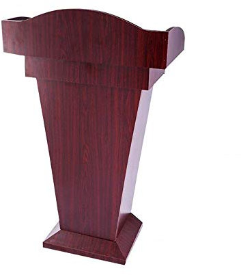PeNbO Rednerpult, Konferenzraum, Vortragsplattform, Massivholz, Sprechpult, Empfangstheke für Hotelcampus (Farbe: Rot, Größe: Einheitsgröße) (rote Einheitsgröße) (rote Einheitsgröße)