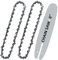 Chainsaw Guide Bar and Chain Combo,8inch Chainsaw Guide Bar Saw Replacement Accessories (2 Chain+1 bar）