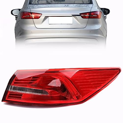 ORCOW Rücklicht für Ford Escort 2015-2020, Brems-/Nebel-/Blinker-/ Heckleuchte Objektiv und Gehäuse Links Rechts, Rotes Klares Acryl,2015-2020-Right-outer