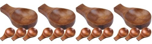 MAGICLULU 16 Pièces Récipient à Épices Bol à Trempette Chinois Plat Apéritif Soucoupe à Vinaigre Mini Portion Support De Sauce Soja Pratique Porte-baguettes En Bois Réutilisable