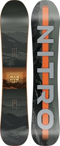 Nitro Snowboards Herren Magnum BRD´25, Allmountainboard, Directional, Cam-Out Camber, All-Terrain, Freeride, Wide, für große Füße