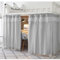 XGOPTS Vorhang Hochbett Kinder Bettvorhang Hochbett für Mädchen Erwachsene Kinder Vorhänge für Bett Schlafsaal Bettvorhänge mit Organza Stoff Grau (200 x150 cm)