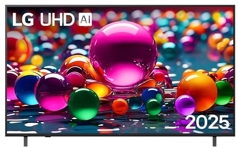 LG webOS UHD AI UA75 TV 65 pollici, Smart TV 4K Ultra HD, Processore α7 Gen8, webOS con AI, Filmmaker mode, HDR10, Gaming con VRR 4K@60Hz, Game Optimizer, Wi-Fi, 65UA75006LA 2025