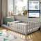 Kids Collective Kinderbett Bodenbett 120x200 cm mit Rausfallschutz & Lattenrost Montessori Bett Bed Gitterbett Kinder Jugendbett Einzelbett | Kaschmir weitere Größen 80x160 | 90x200 | 140x200 cm