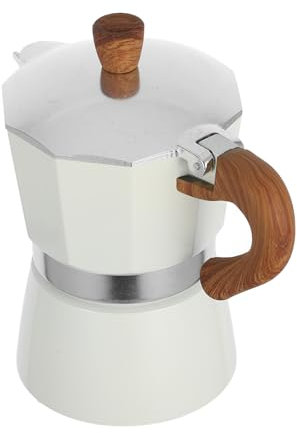 JECOMPRIS 1Pieza Cafetera Manual para Espresso Diseño Ergonómico para Casa y Color Blanco Fabricación