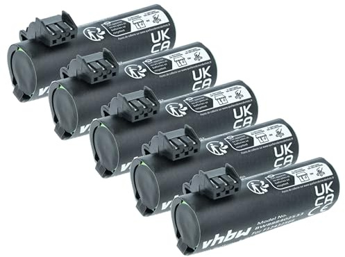 vhbw 5X Akku kompatibel mit Ingenico Move 5000F | 5000s, 5000 Barcodescanner POS (3000 mAh, 3,7 V, Li-Ion)