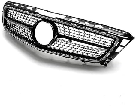 Rejillas frontales de radiador Rejilla Delantera Para Mercedes Para Benz W218 CLS CLS300 CLS320 CLS400 CLS350 CLS500 2011 2012 2013 2014 ABS Estilo Diamante Parrilla Delantera(Type A Black)