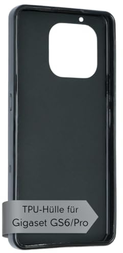 caseroxx TPU-Hülle für Gigaset GS6 / GS6 Pro, schwarz | Flexible TPU-Hülle, passgenau und griffig, schützt vor Stößen, Kratzern und Staub, aus TPU